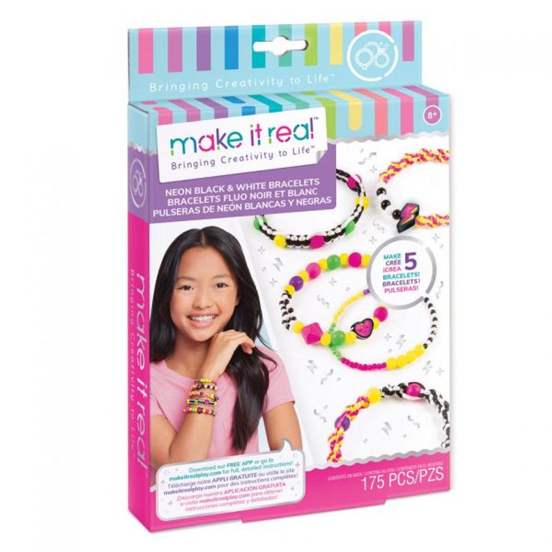 MAKE IT REAL - PULSERAS DE NEÓN EN BLANCO Y NEGRO