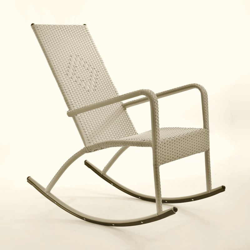 MARIOKA DESIGNS - Mecedora para exterior color beige · Marioka