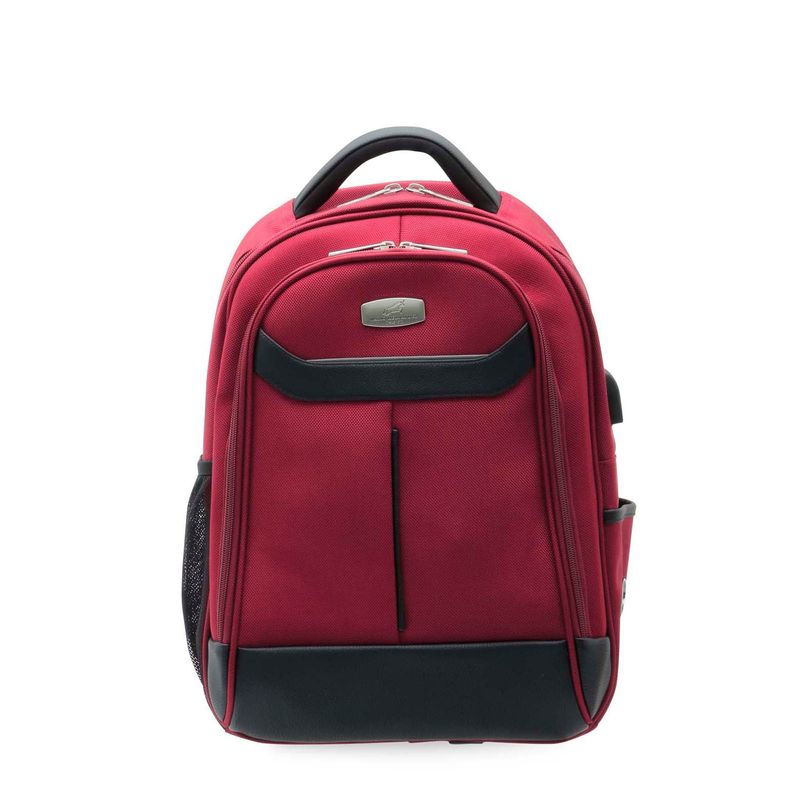MARIO HERNANDEZ - Morral Curvo Dos Cremalleras Rojo Urban