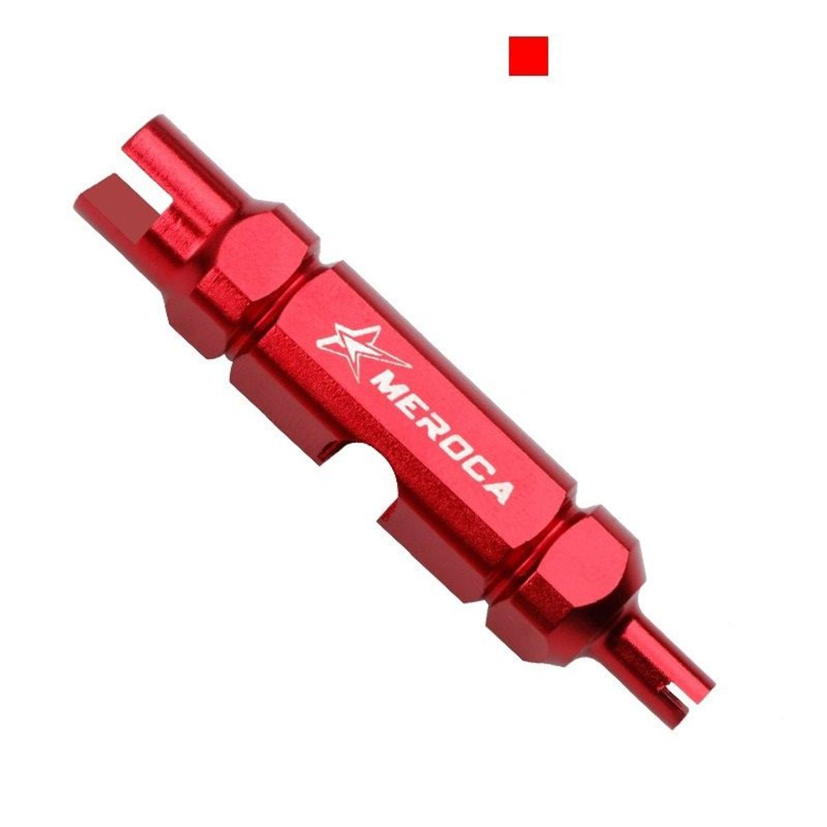 GENERICO - Extractor Válvula Gusanillo Neumático Bicicleta color rojo