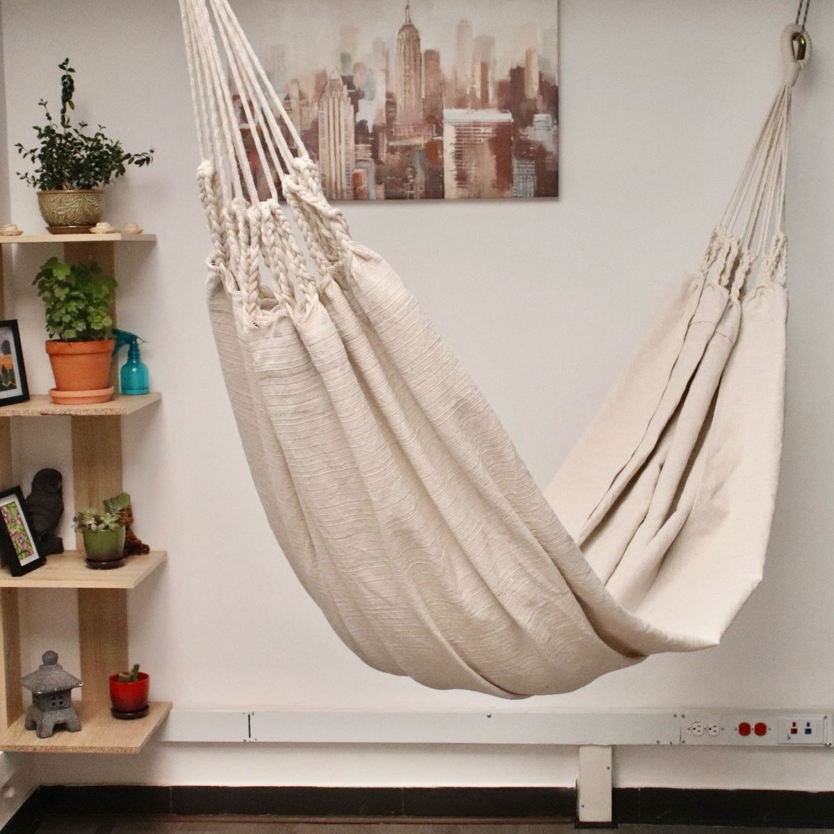 GENERICO - Hamaca artesanal en algodón Beige