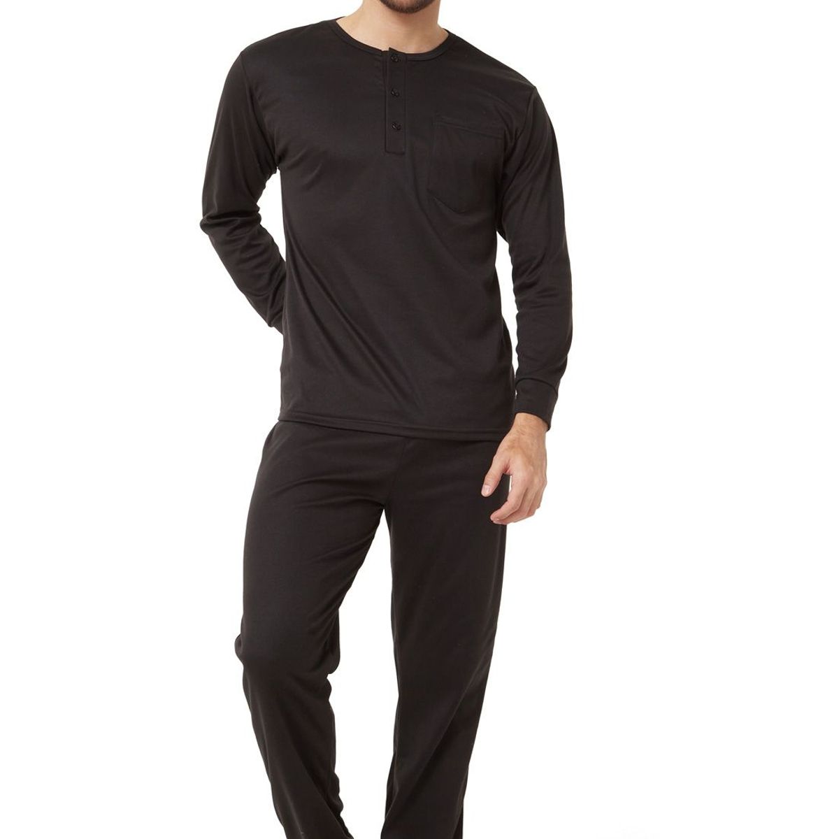 SANTANA - Pijama Hombre Manuel Negro