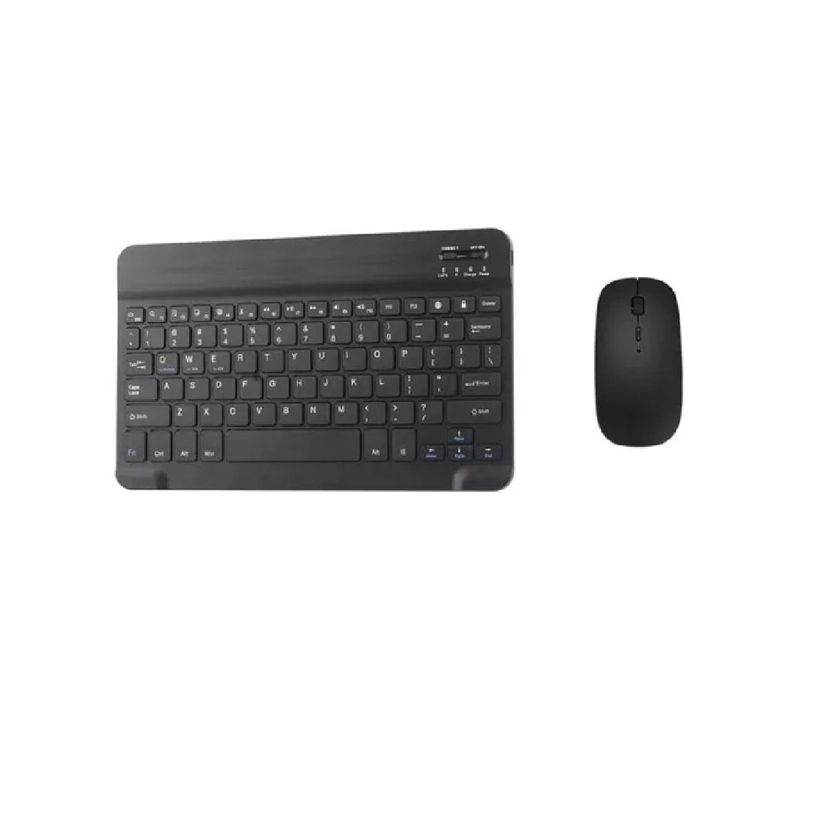 GENERICO - Kit Mouse Y Teclado Bluetooth Tablet - Pc - Celular 10 Negro
