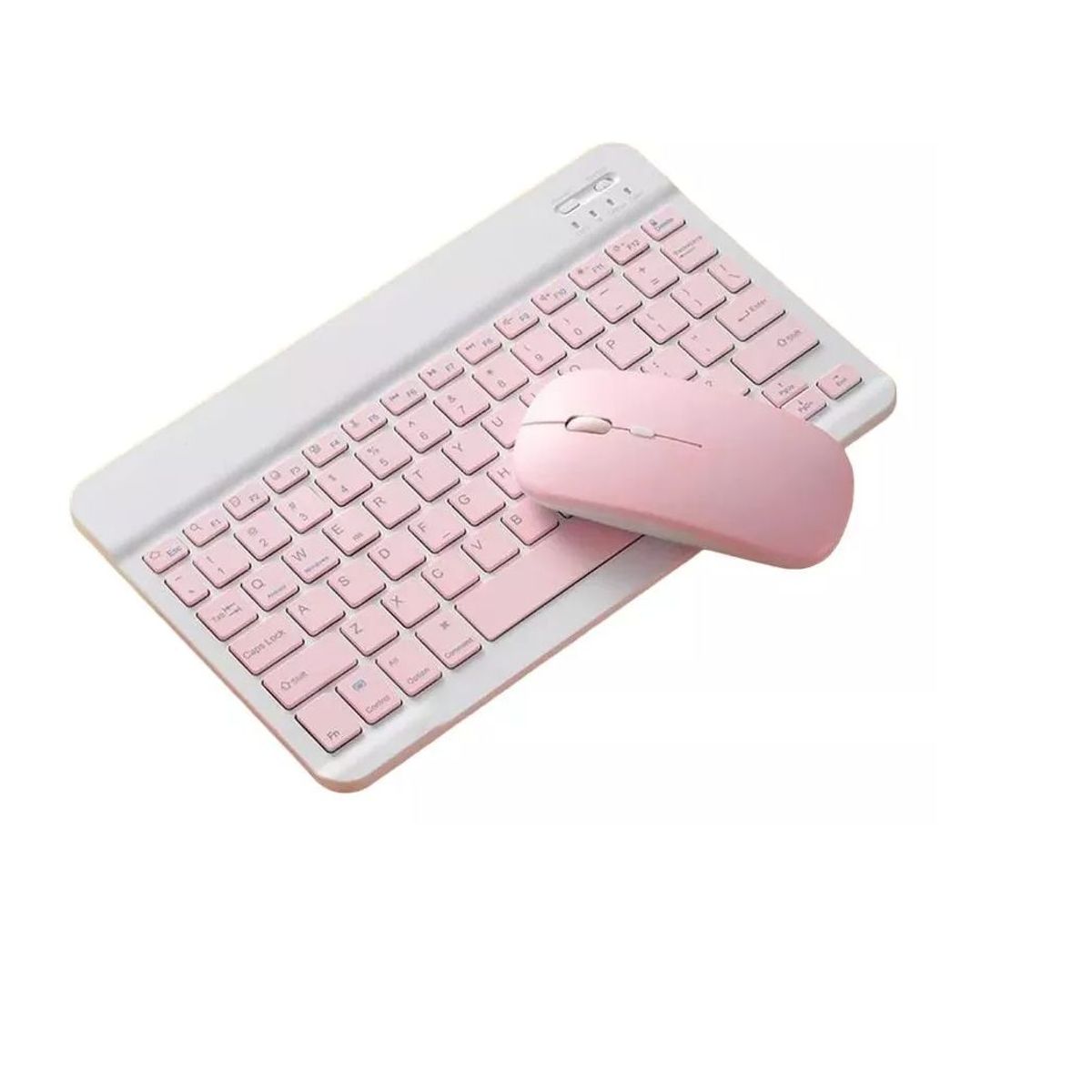 GENERICO - Kit Mouse Y Teclado Bluetooth Tablet - Pc - Celular 10 Rosa