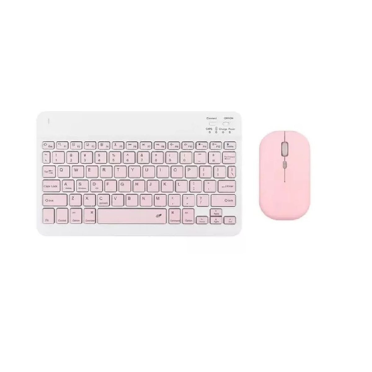 GENERICO - Kit Mouse Y Teclado Bluetooth Tablet - Pc - Celular 10 Rosa