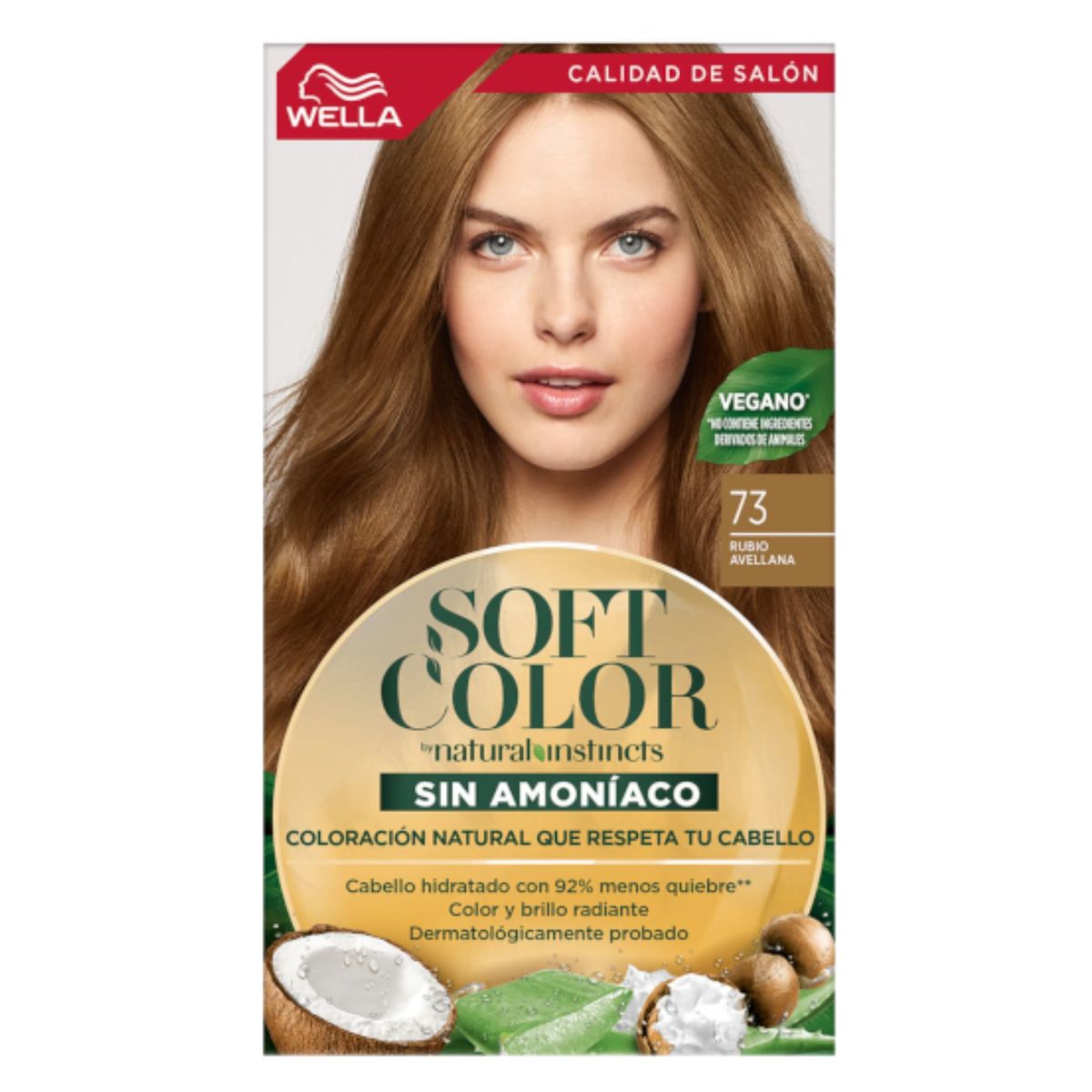 WELLA - Tinte Wella Soft Color Sin Amoniaco 73 -  Rubio Avellana