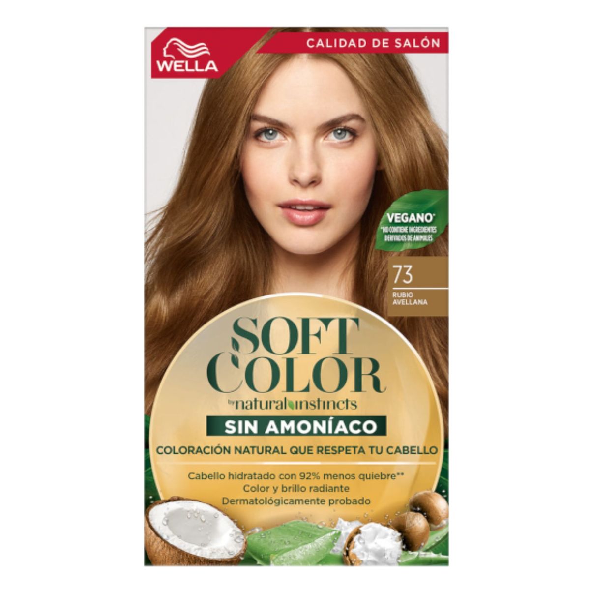 WELLA - Tinte Wella Soft Color Sin Amoniaco 73 -  Rubio Avellana