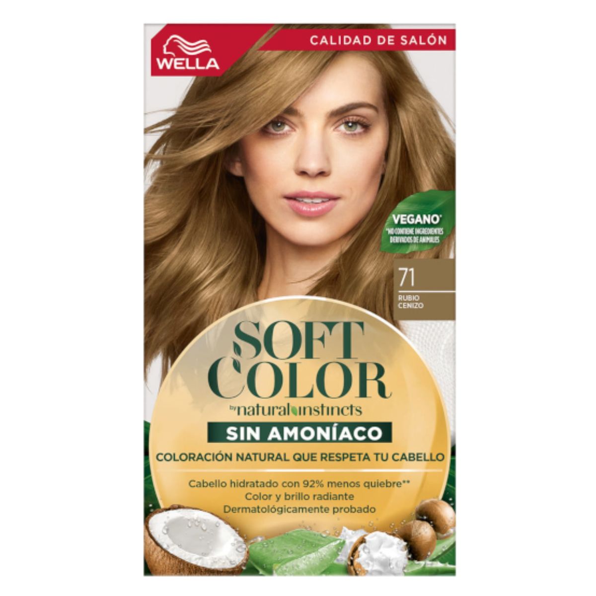 WELLA - Tinte Wella Soft Color Sin Amoniaco  71 - Rubio Cenizo