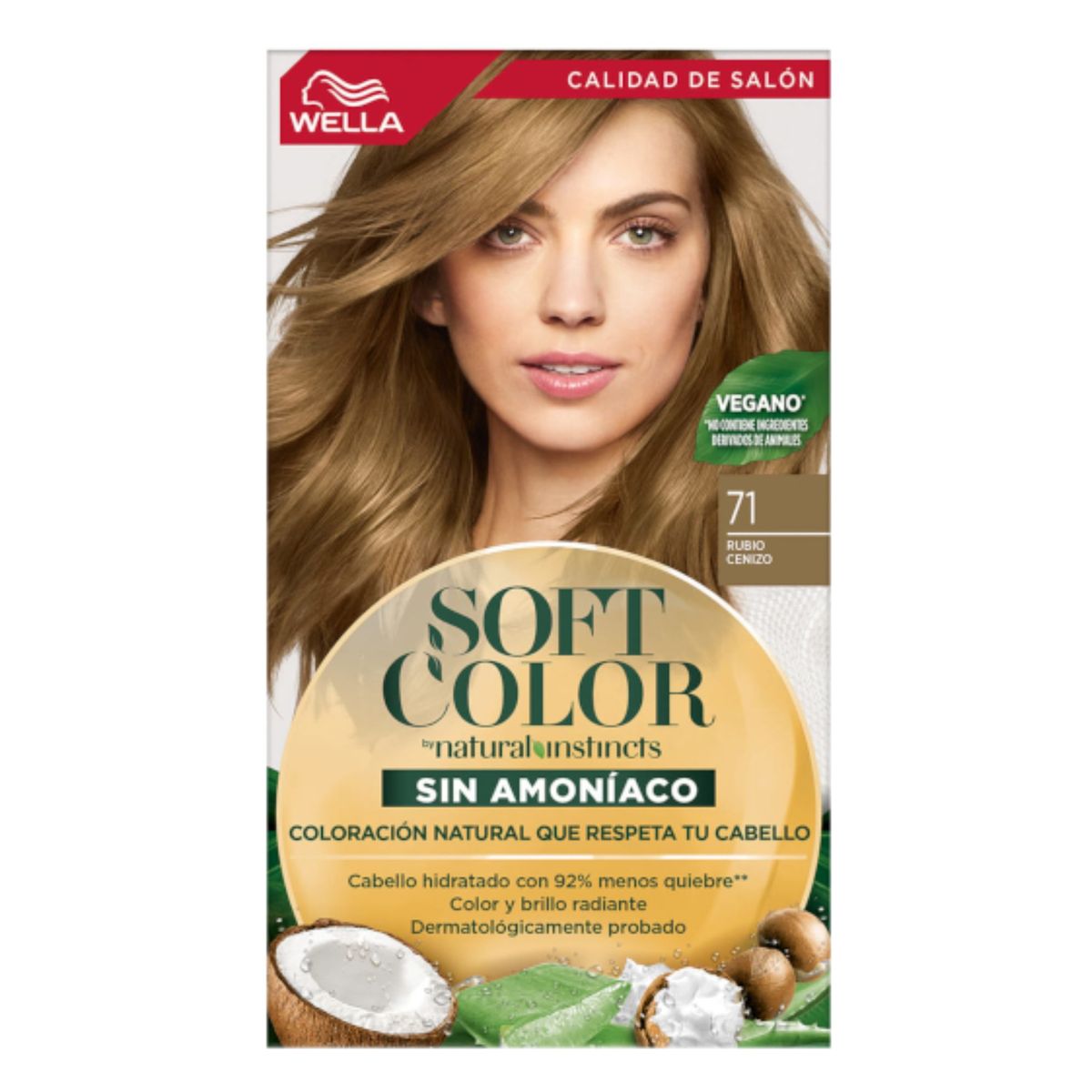 WELLA - Tinte Wella Soft Color Sin Amoniaco  71 - Rubio Cenizo