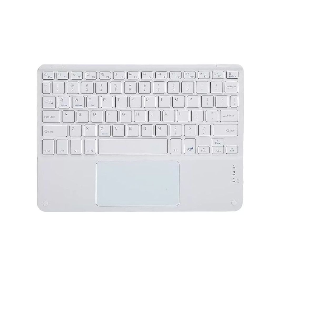 GENERICO - Teclado Inalámbrico  Trackpad mouse Bluetooth Blanco