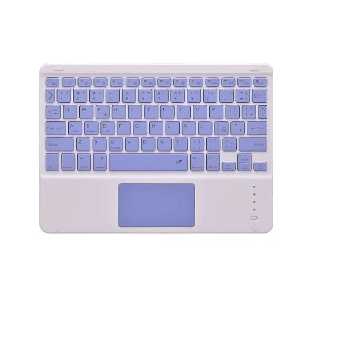 GENERICO - Teclado Inalámbrico  Trackpad mouse Bluetooth Lila Blanco