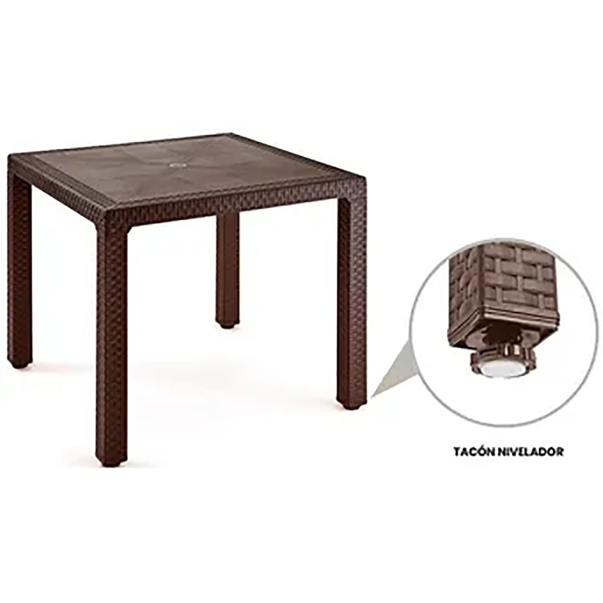 RIMAX - Mesa Eterna Cuadrada Rimax Wengue