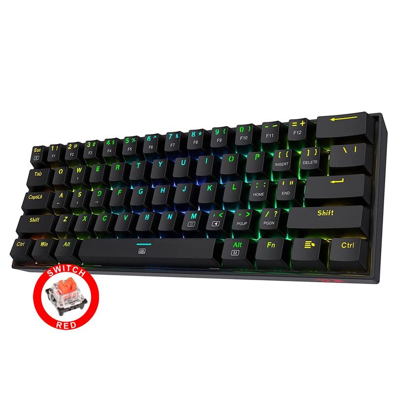 REDRAGON - Teclado Gamer Redragon Dragonborn K630rgb Switch RED