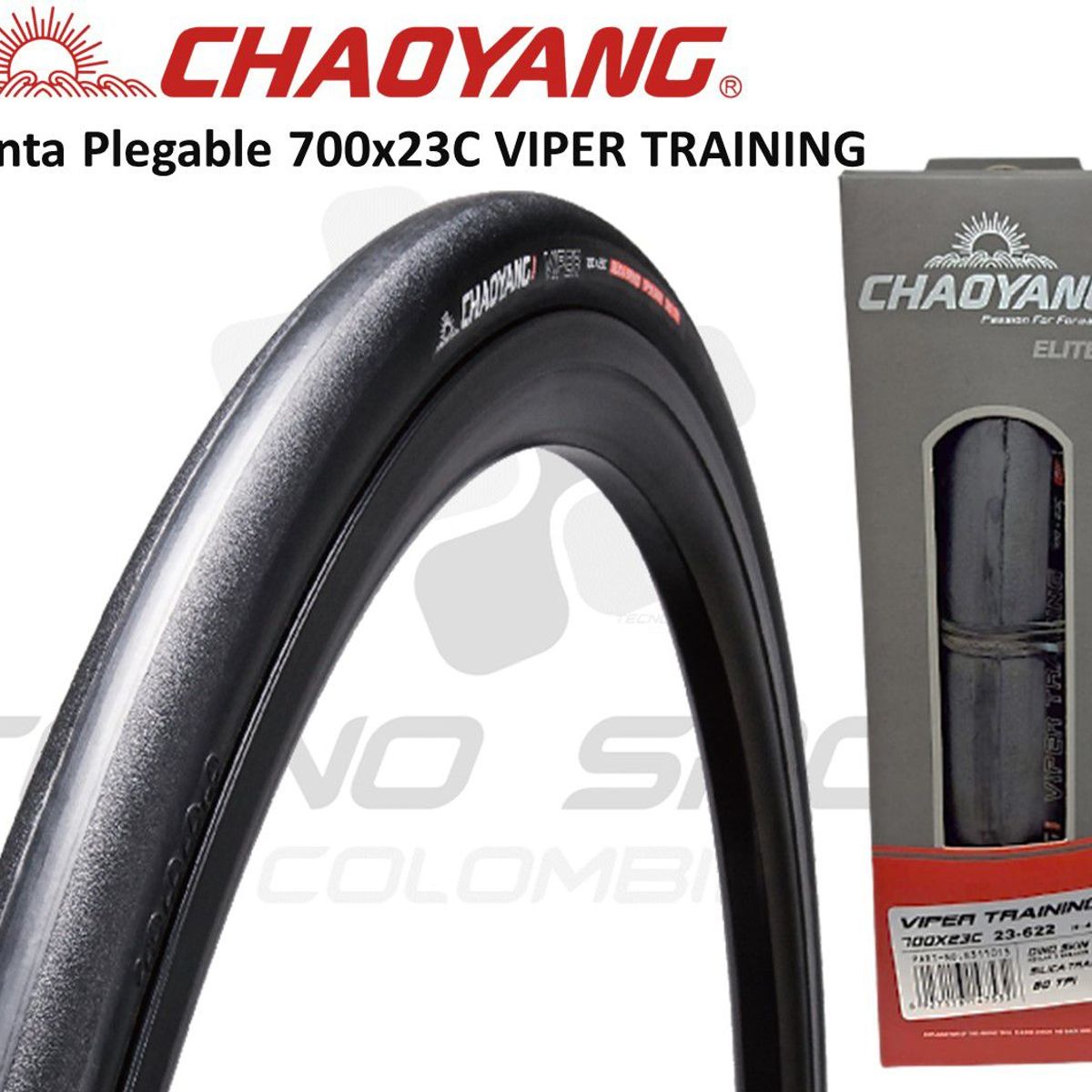 CHAOYANG - Llanta + Neumático Bicicleta 700 X 23c Chaoyang Ruta Combo