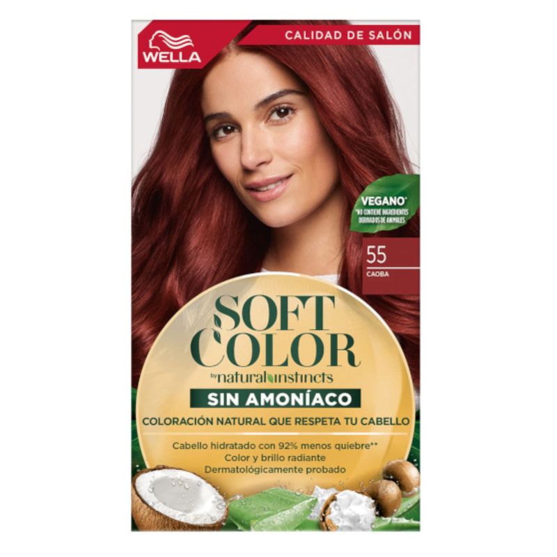 WELLA - Tinte Wella Soft Color Sin Amoniaco  55 - Caoba