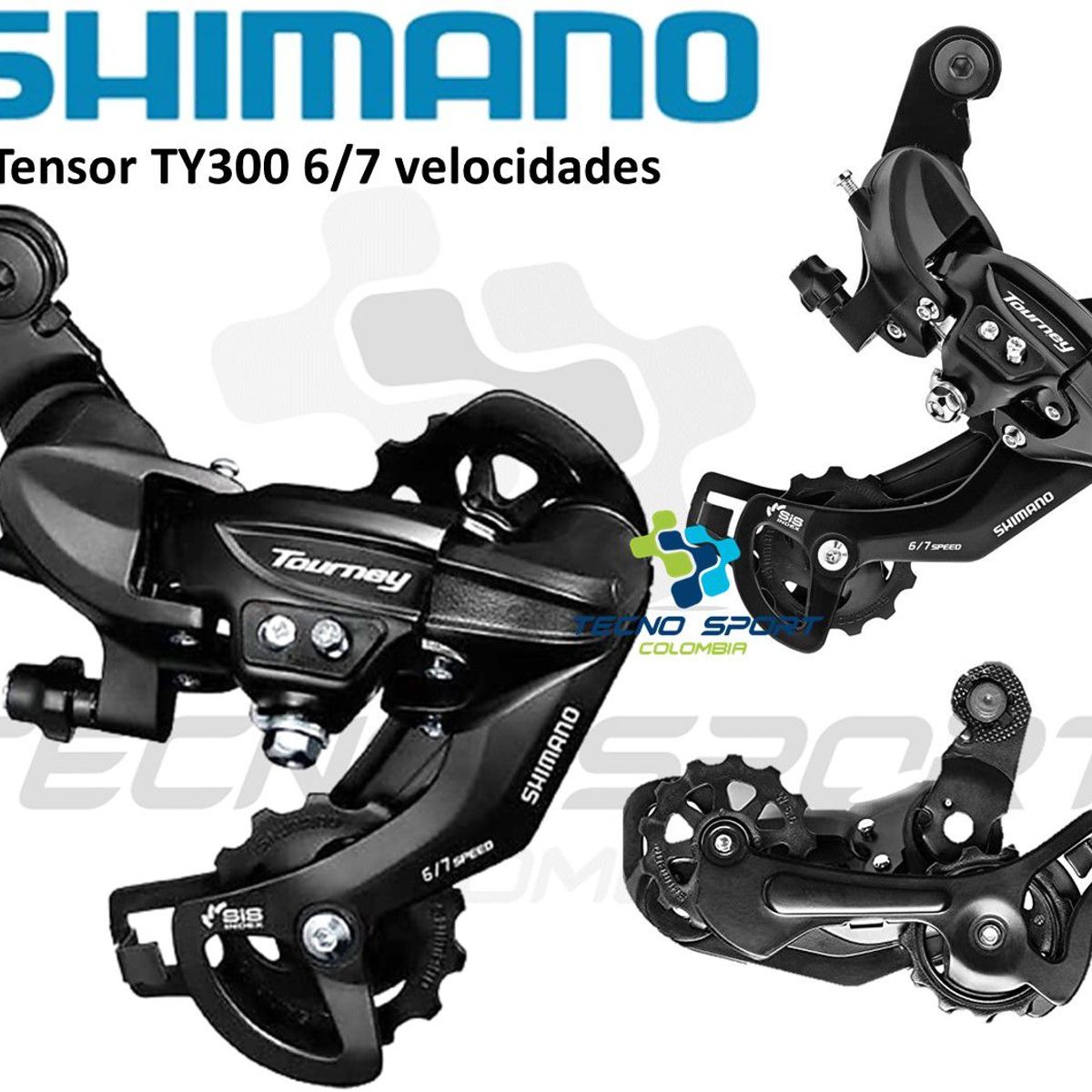 SHIMANO - Tensor Bicicleta Shimano Tourney Ty300 6 / 7 Velocidades Mtb