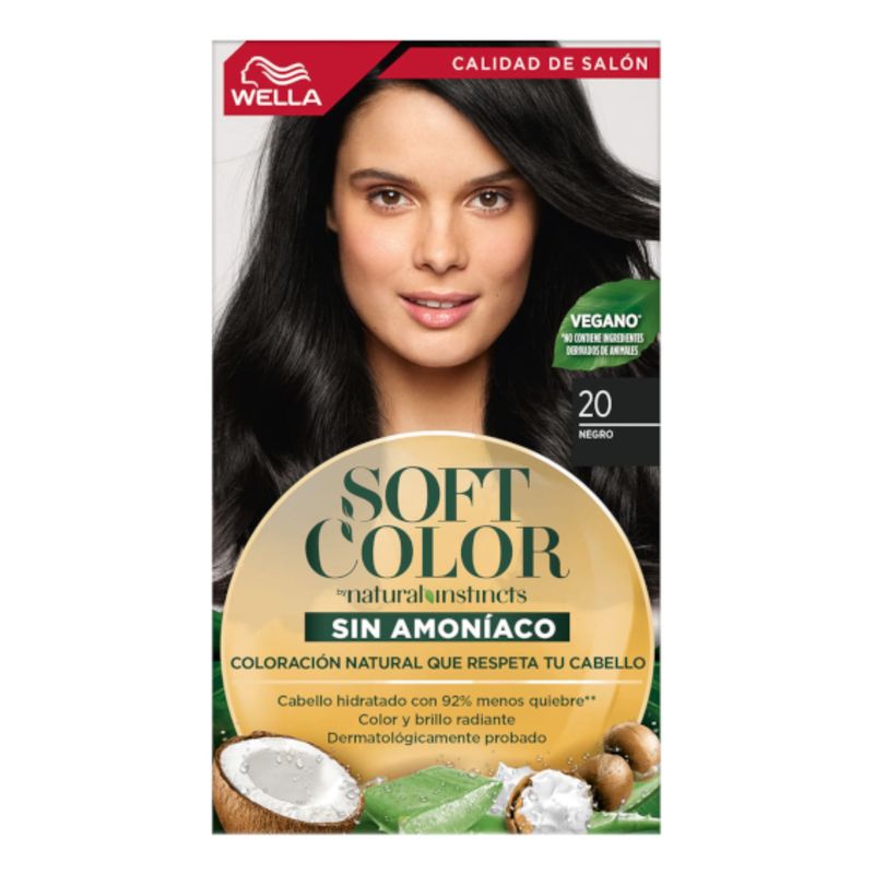 WELLA - Tinte Wella Soft Color Sin Amoniaco  20 - Negro