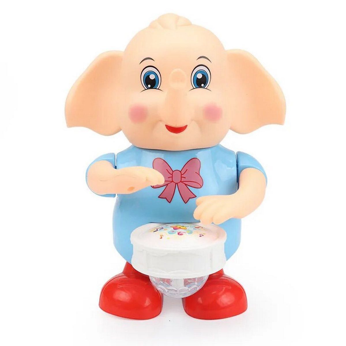 DAYOSHOP - Elefante Interactivo Musical Movimiento Juguete  Bateria