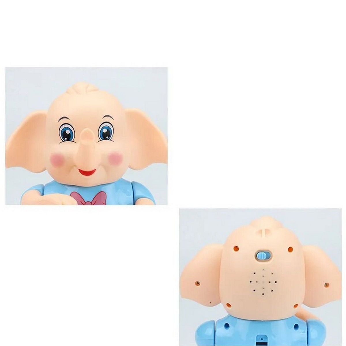 DAYOSHOP - Elefante Interactivo Musical Movimiento Juguete  Bateria