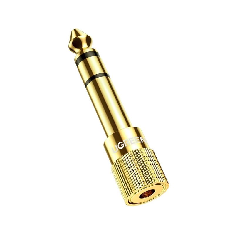 Convertidor De Audio Estéreo Jack 3.5 mm Hembra A Jack 6.35 mm Macho ...