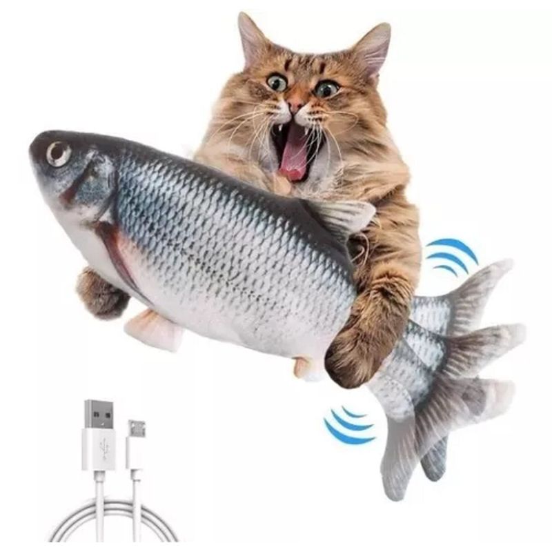GENERICO - Pez Juguete Para Gato Electronico Pescado Pez Que Se Mueve