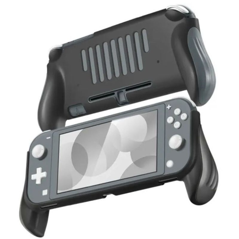 GENERICO - Hand Grip Sujetador Carcasa Negro Para Switch Lite