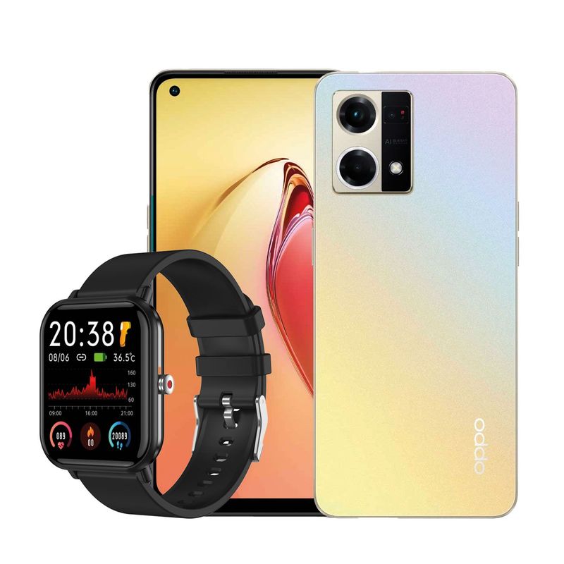 OPPO - Celular OPPO Reno 7 RAM 8GB ROM 256GB dorado alba + Smartwach