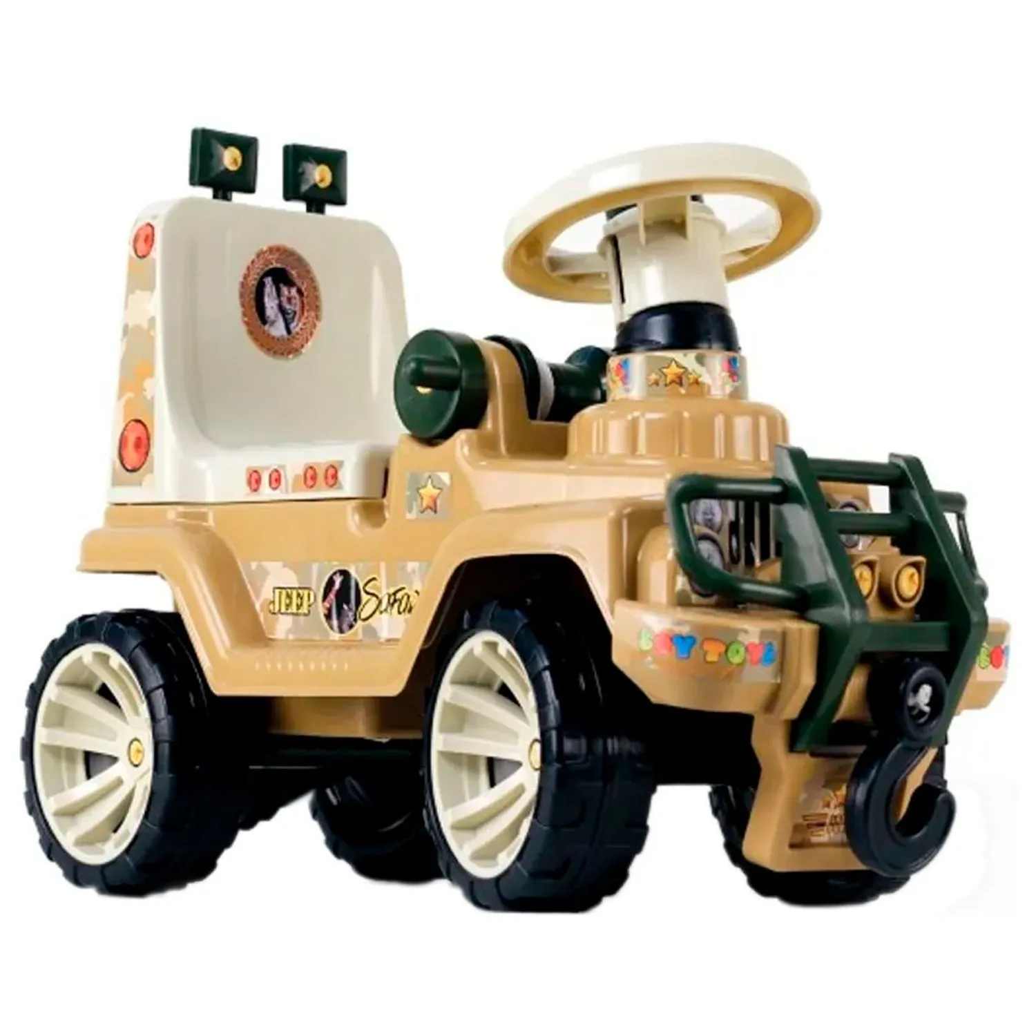 Carro Montable Jeep Niño Full Safari Grande 57cm Boy Toys GENERICO
