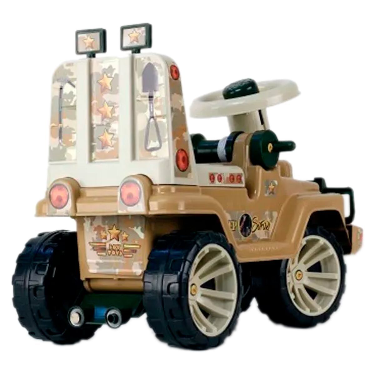 GENERICO - Carro Montable Jeep Niño Full Safari Grande 57cm Boy Toys