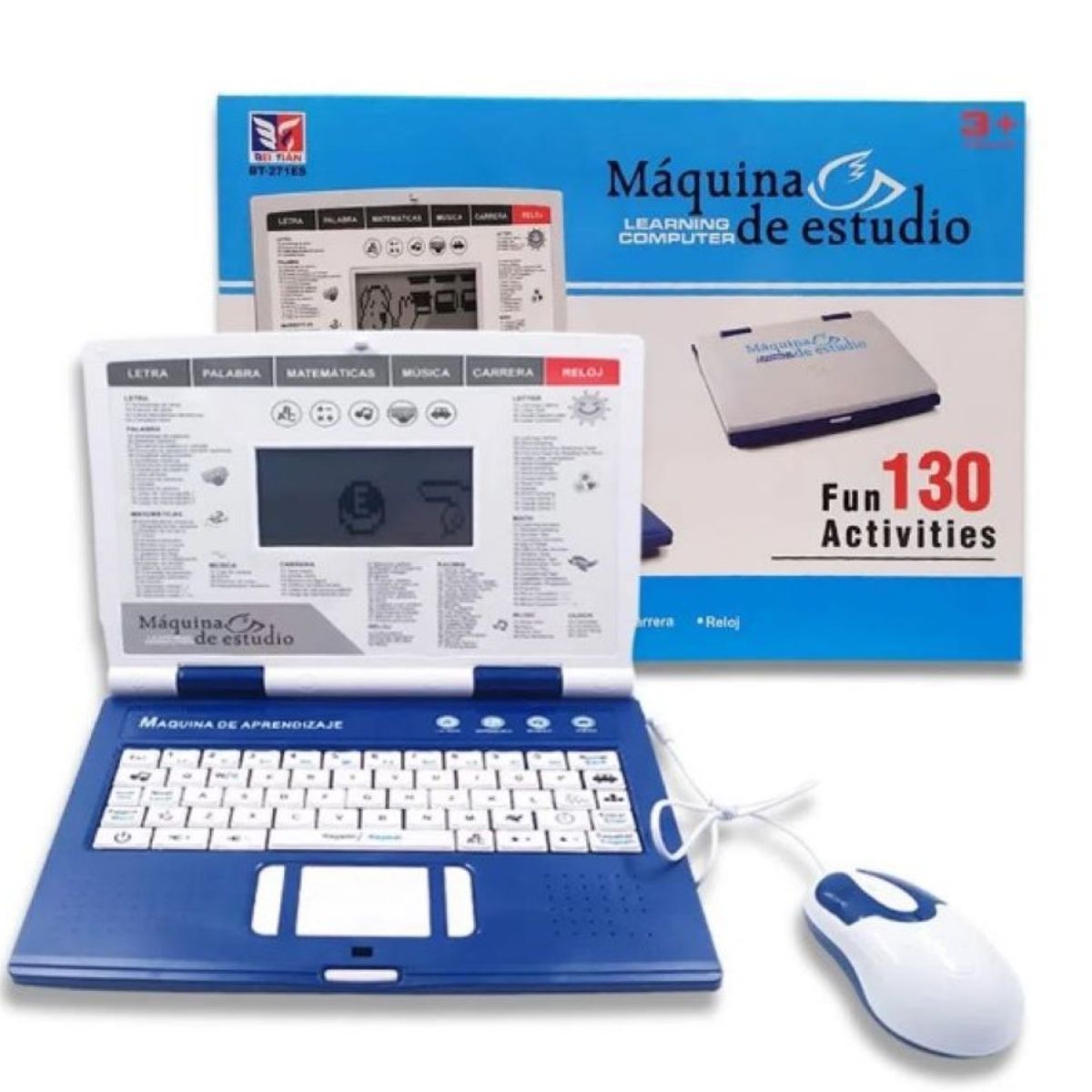 GENERICO - Computador Didactico 130 Funciones Ingles Español Niña Niño