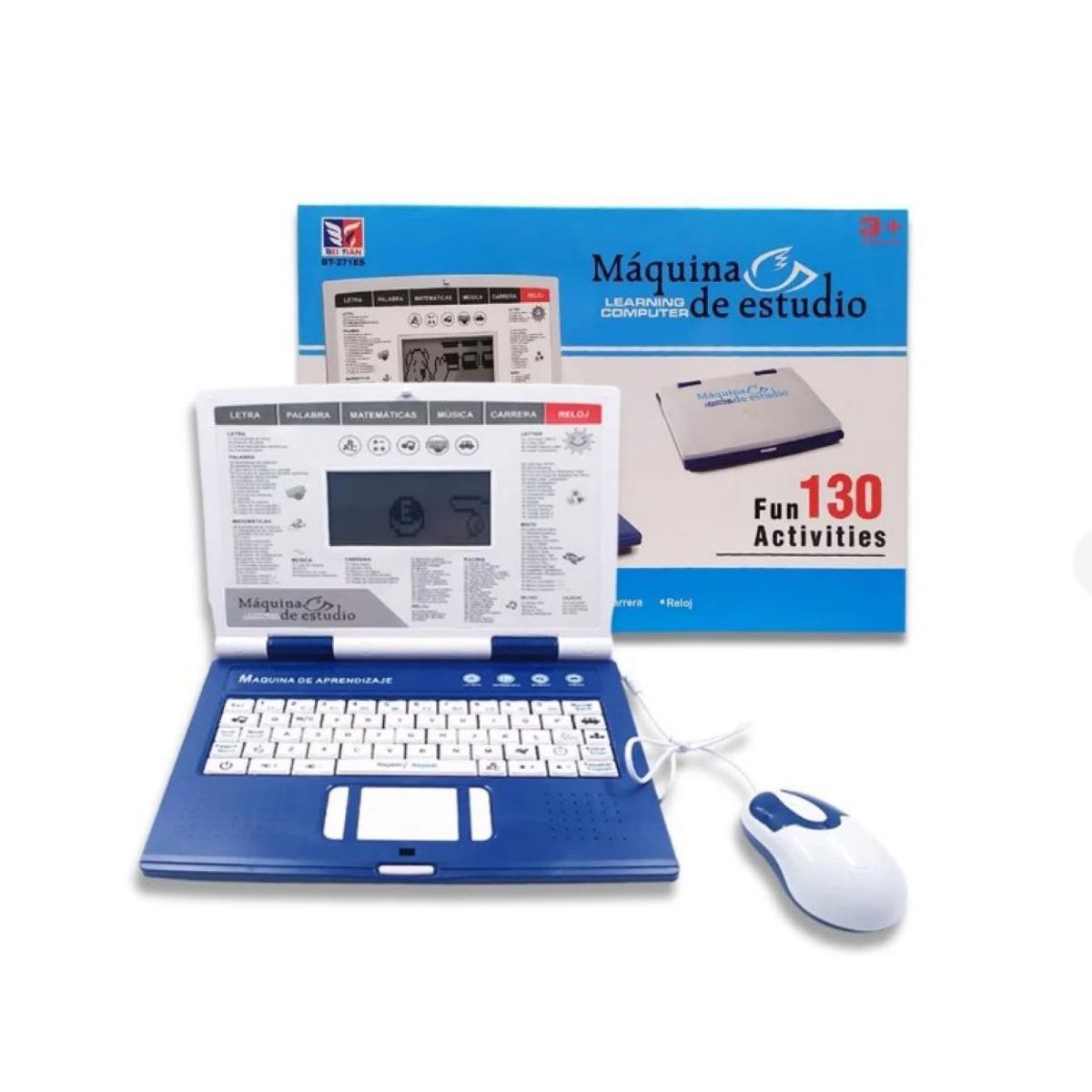 GENERICO - Computador Didactico 130 Funciones Ingles Español Niña Niño
