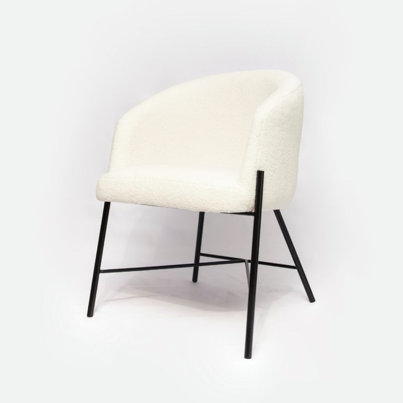 ENMADERA - Silla Auxiliar Windsor industrial color blanco