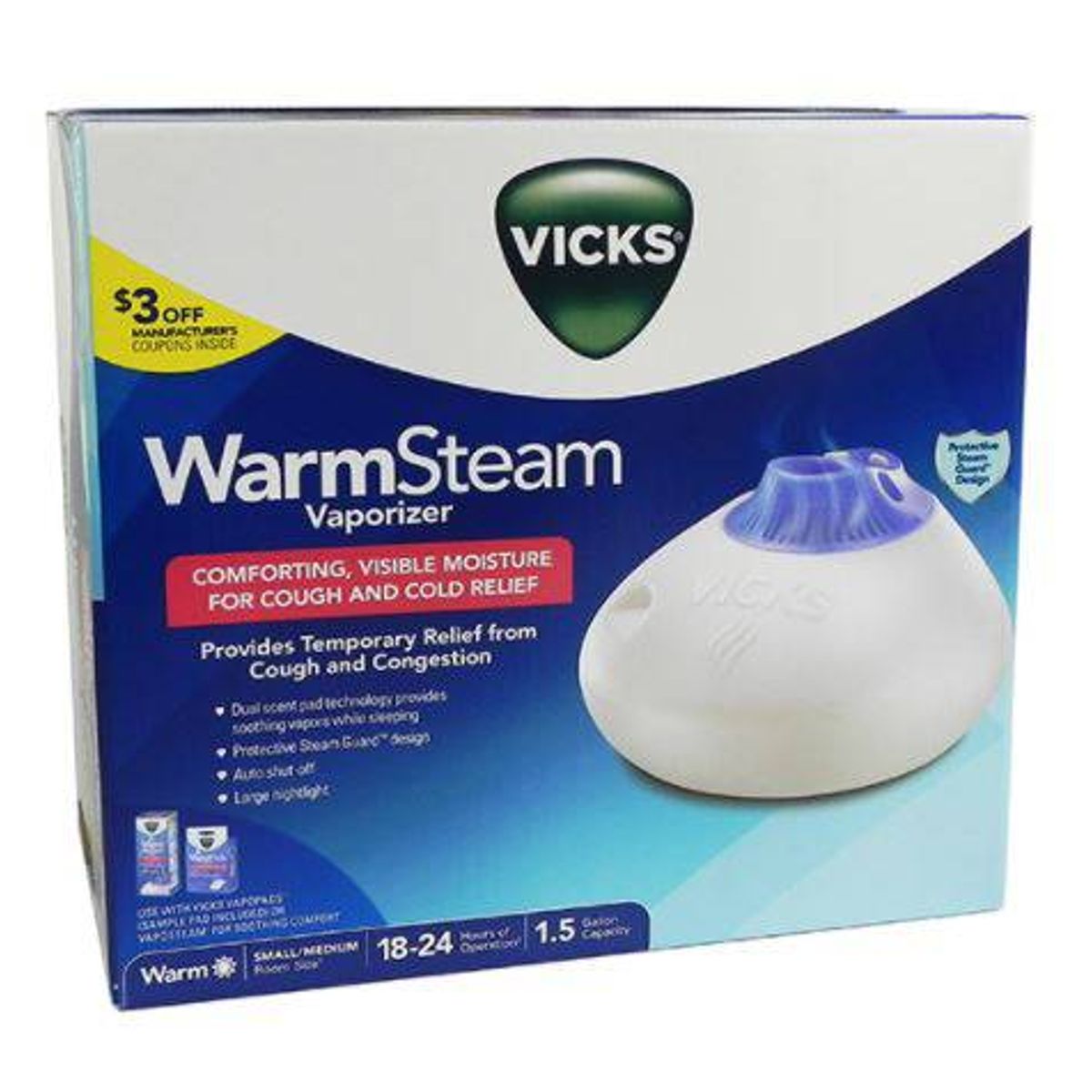 VICKS - Vaporizador Vicks Vapor Tibio 1,5 Galón