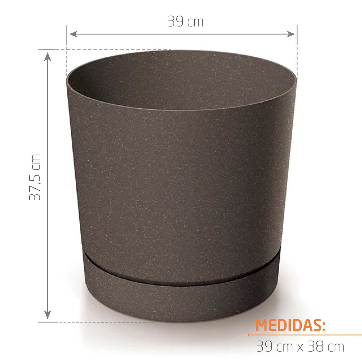 TUMATERA - Matera Tubo P Eco Wood 39 Cm Café