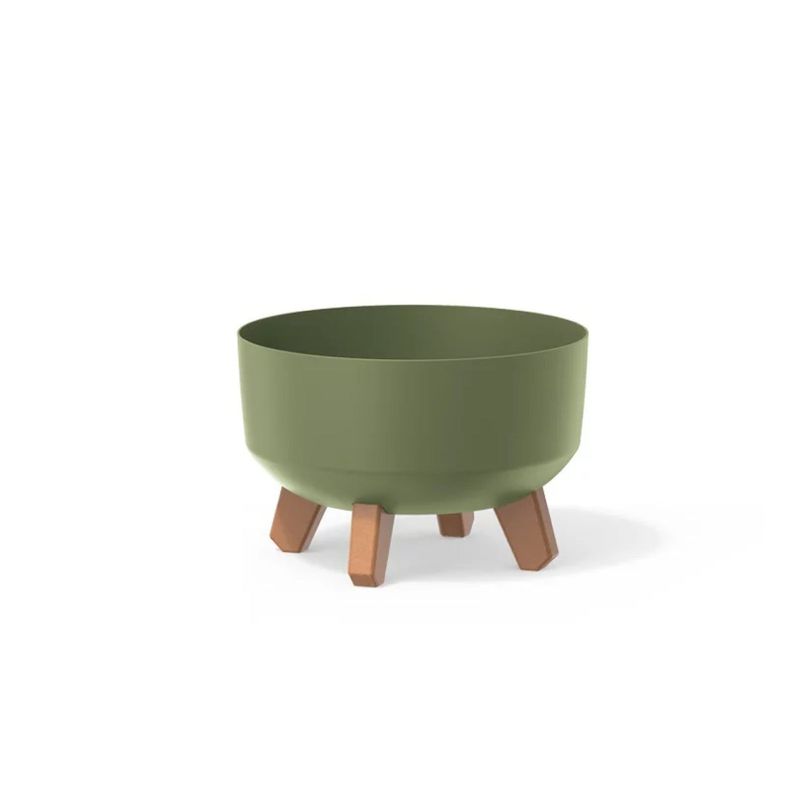 TUMATERA - Matera Gracia Round Low 24 Cm Verde Tierra