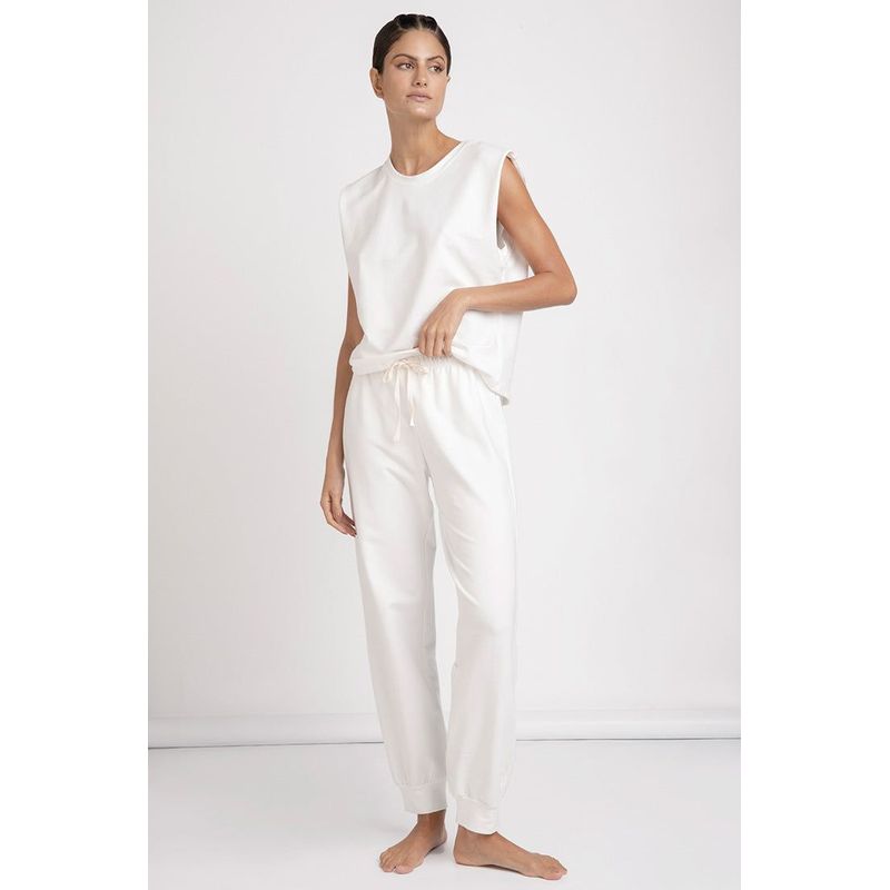 OPTIONS INTIMATE - Pijama Pantalon Largo Dama Marca Options Intimate  Color Off White  Referencia 1579032