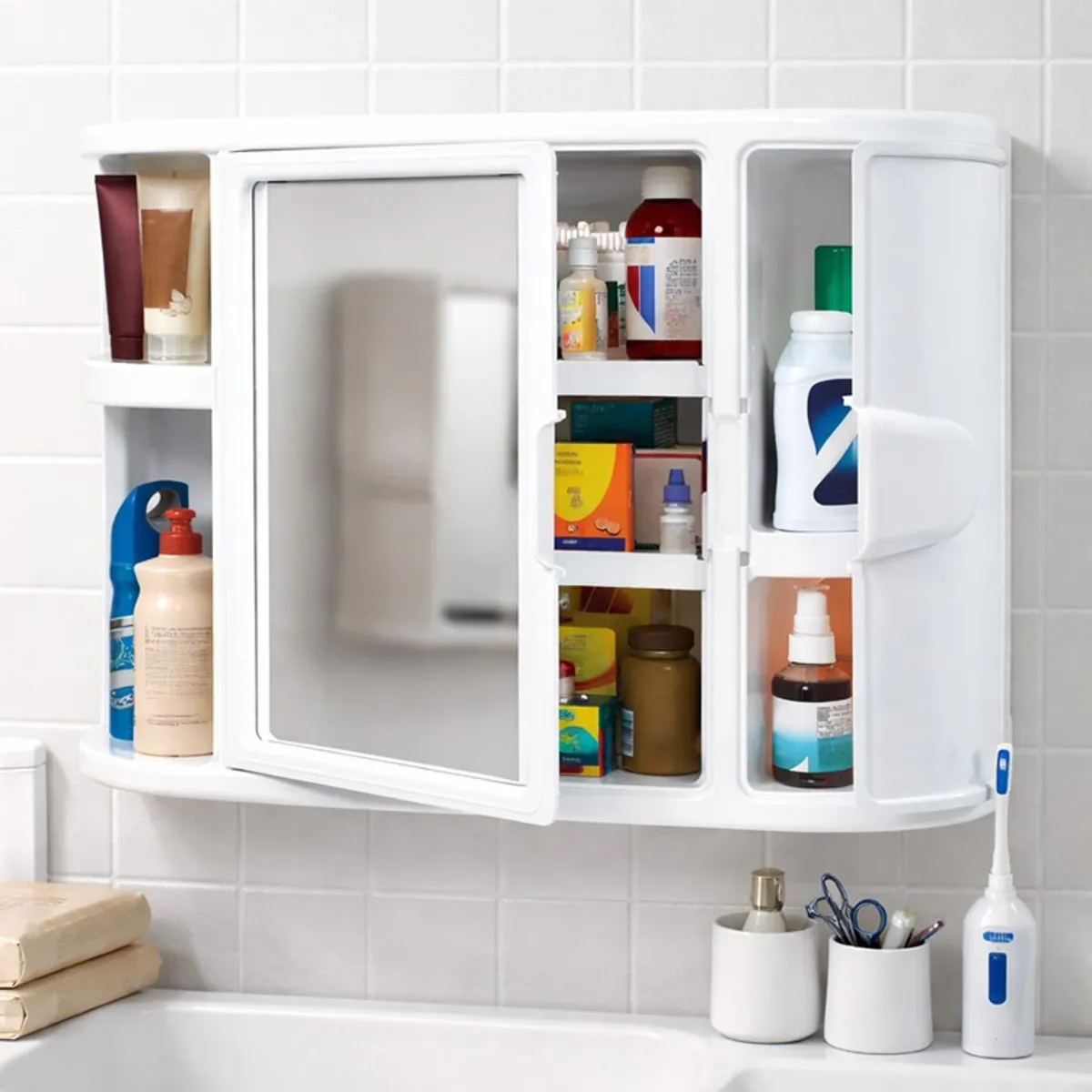 RIMAX - Gabinete Para Baño Rimax Con Espejo Color Blanco 7315