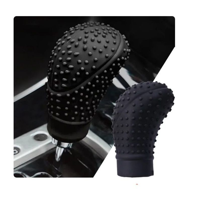 GENERICO - Pomo para Palanca de Cambios con Relieve Negro