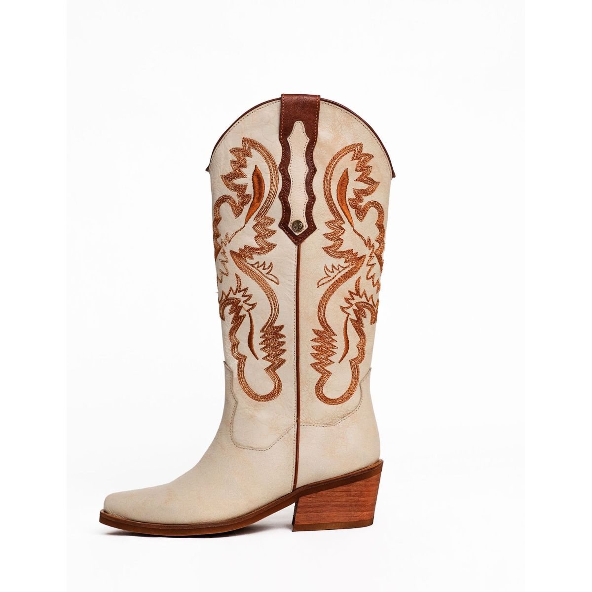 STIVALI - TEXANA DEVI CRAQUELADO BEIGE