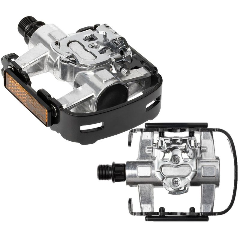 GENERICO - Pedal Doble Función Vp-s2 Calas Spd Bicicleta Mtb Spinning
