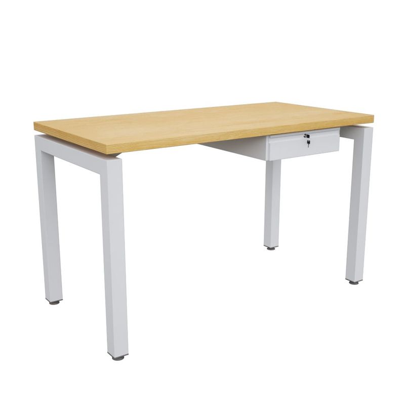 GENERICO - Escritorio Romano profesional Alta Resistencia Maple Con Blanco