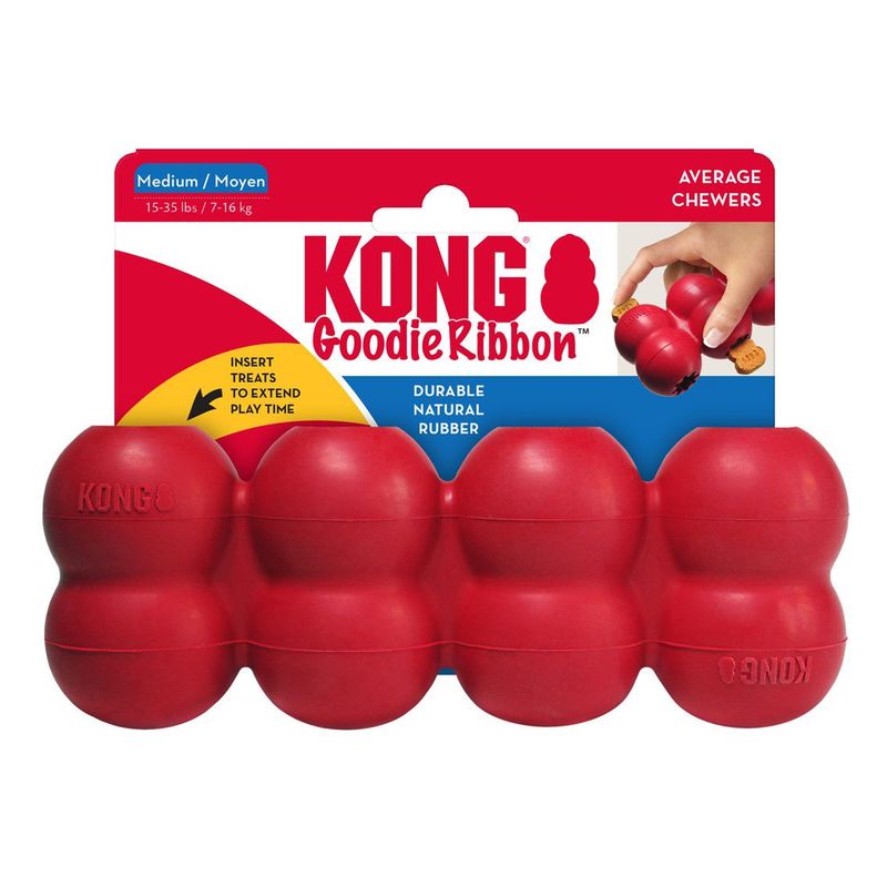 KONG - Kong Classic Goodie Ribbon  Juguete Perro Raza Mediana