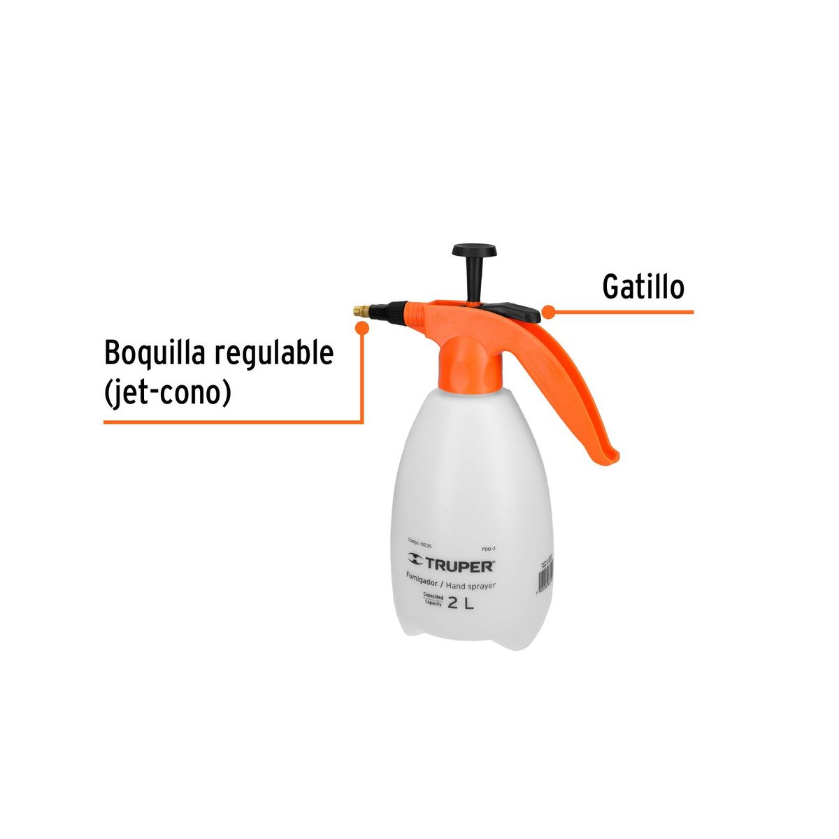 TRUPER - Fumigador Domestico Atomizador 2l Truper