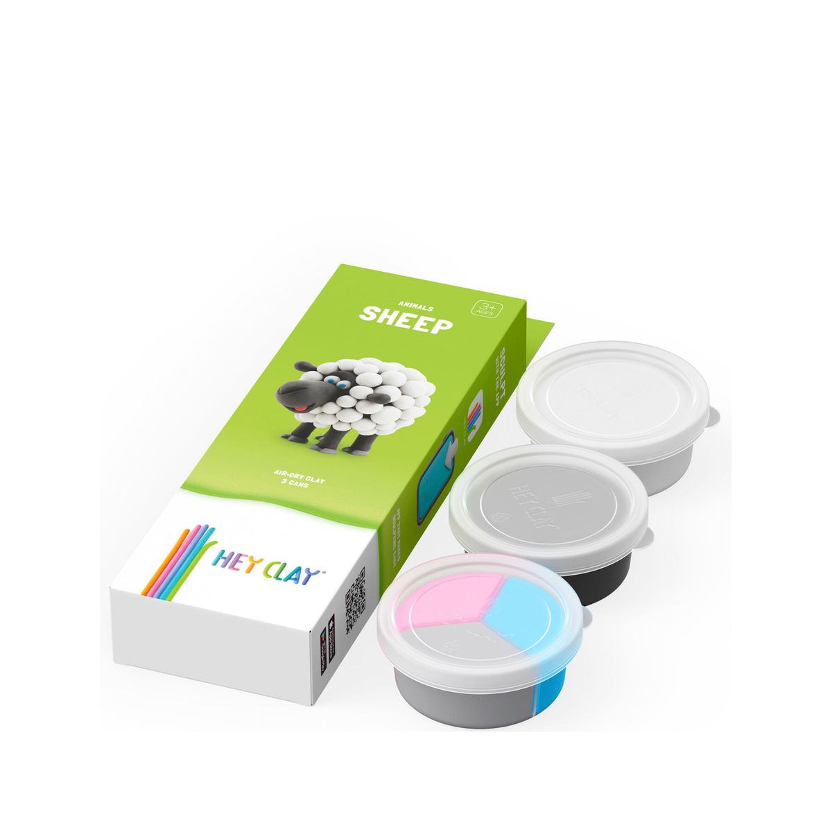 TOY LOGIC - Masa Moldeable Hey Clay Oveja x 5 Colores