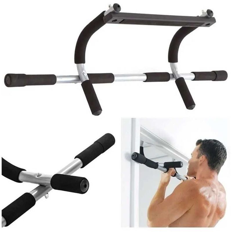 GENERICO - Barra Ejercicio Dominadas Puerta Iron Gym abdominales
