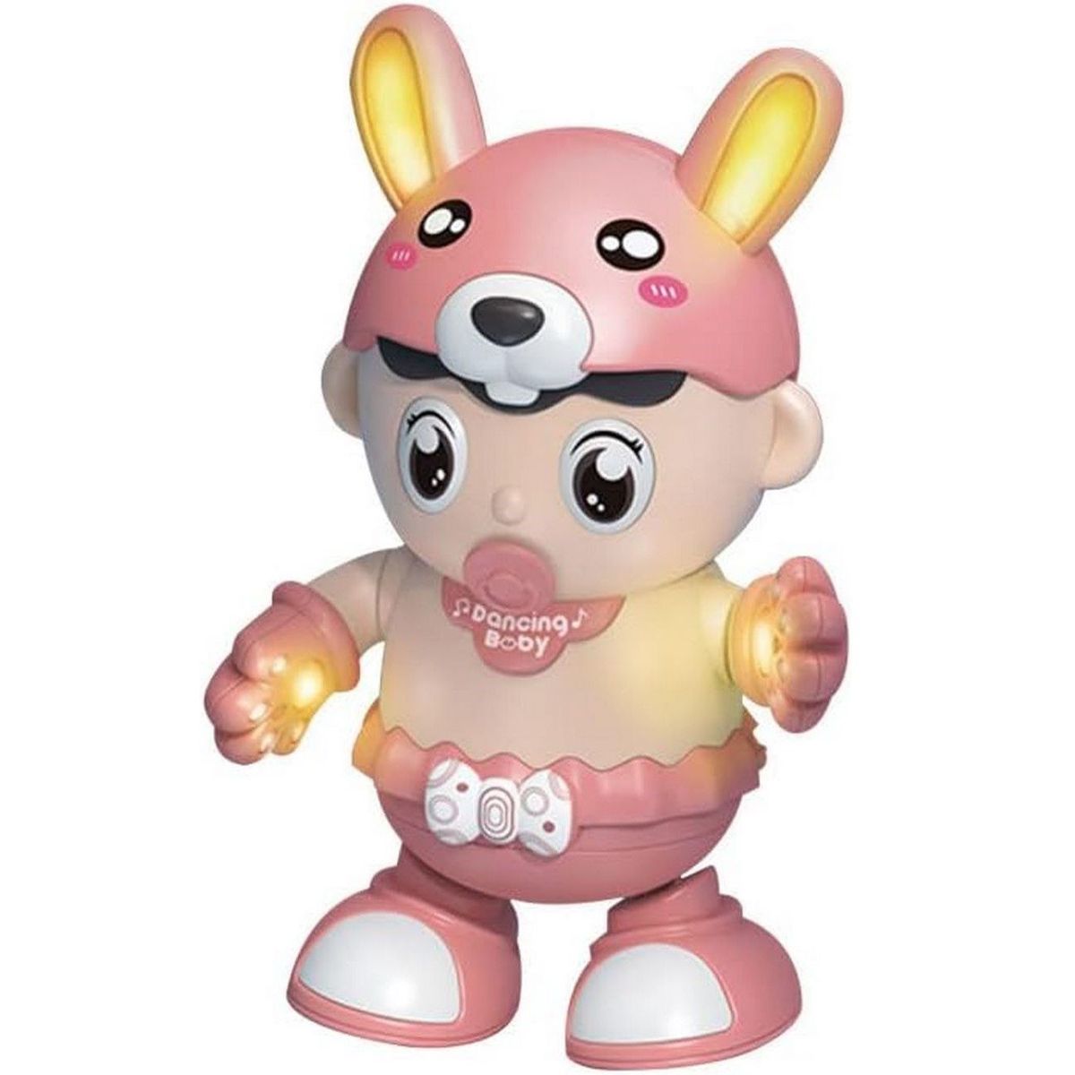 DAYOSHOP - Robot Bebe Conejo Juguete Luces Sonido Movimiento  Bateria