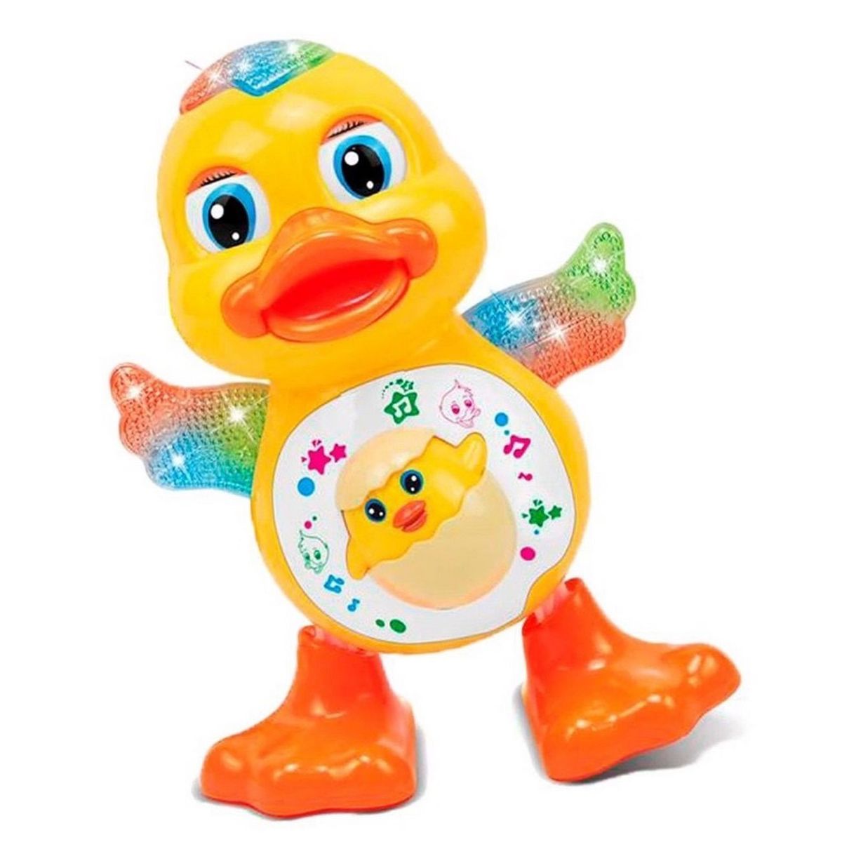 DAYOSHOP - Robot Pato Musical Luces Interactivo Juguete Niños+ Bateria
