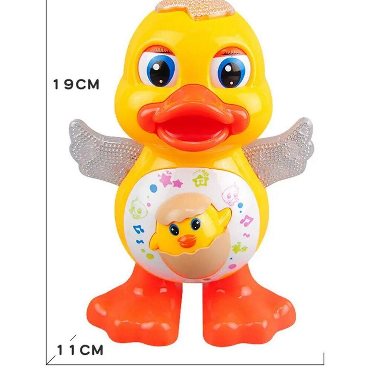 DAYOSHOP - Robot Pato Musical Luces Interactivo Juguete Niños+ Bateria