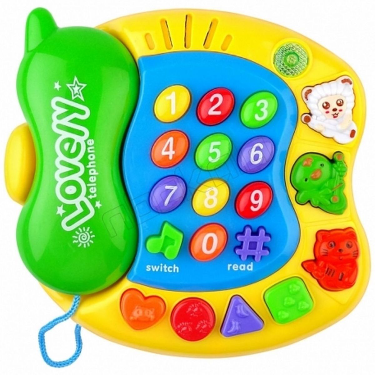 DAYOSHOP - Teléfono Celular Juguete Musical Animales Bebe Niño bateria