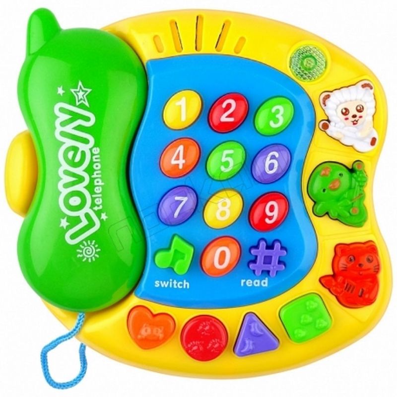 DAYOSHOP - Teléfono Celular Juguete Musical Animales Bebe Niño bateria